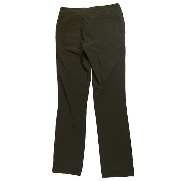 ATHLETA Wander Straight Leg Tech Trek Olive Green Pants 349937-04 Women's Size 8 - Picture 1 of 8